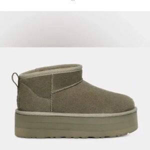 UGG CLASSIC ULTRA MINI PLATFORM “SHADED CLOVER” BOOTS